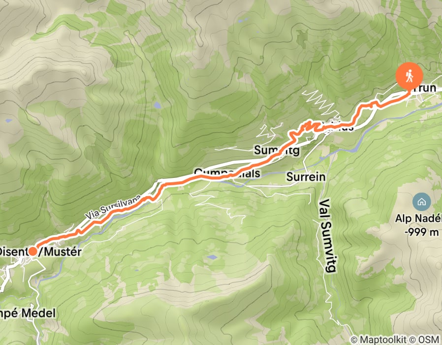 Karte der Tour