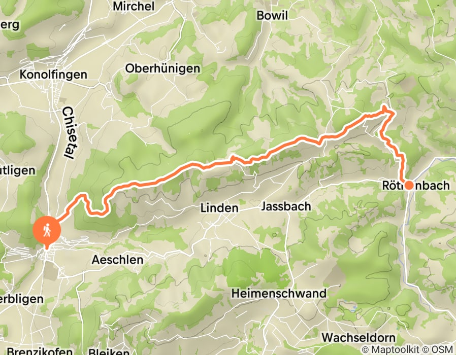 Karte der Tour
