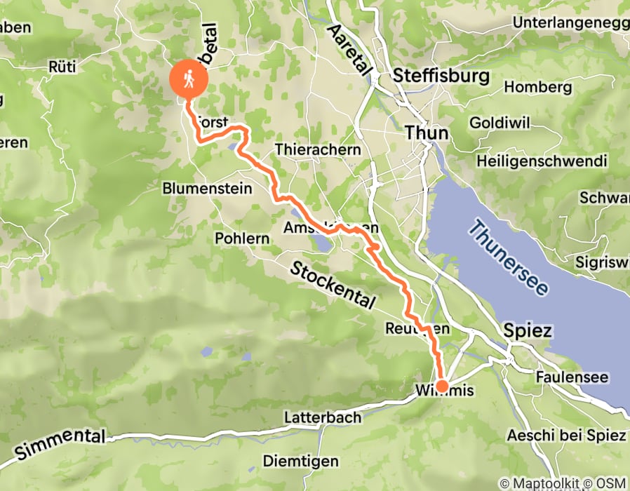 Karte der Tour