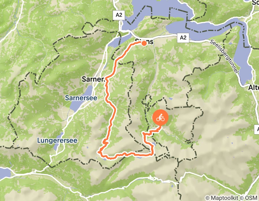 Karte der Tour