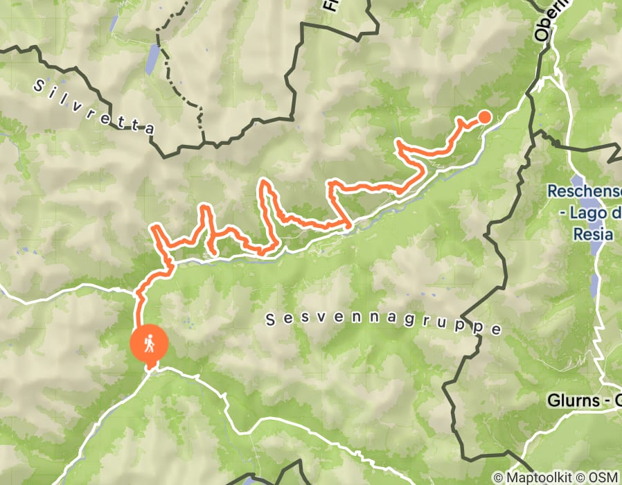 Karte der Tour