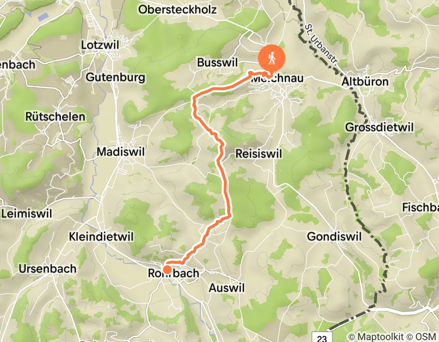 Karte der Tour
