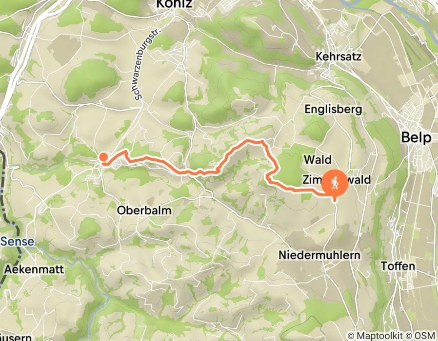 Karte der Tour