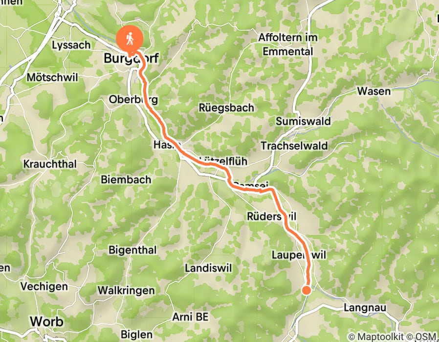 Karte der Tour