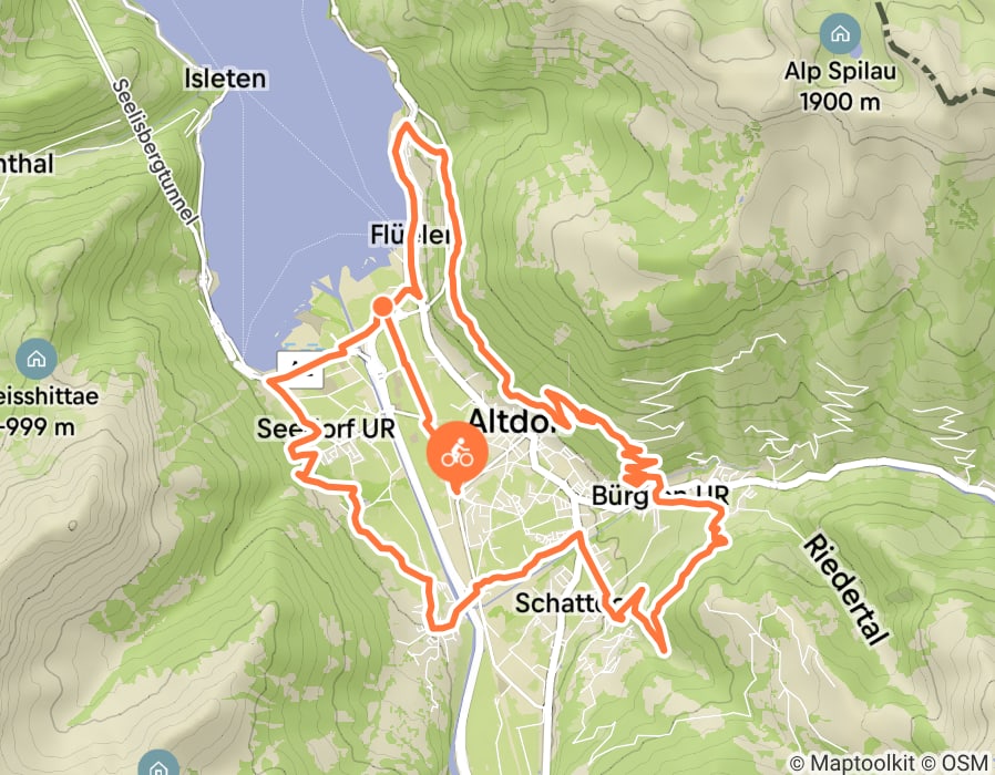 Karte der Tour