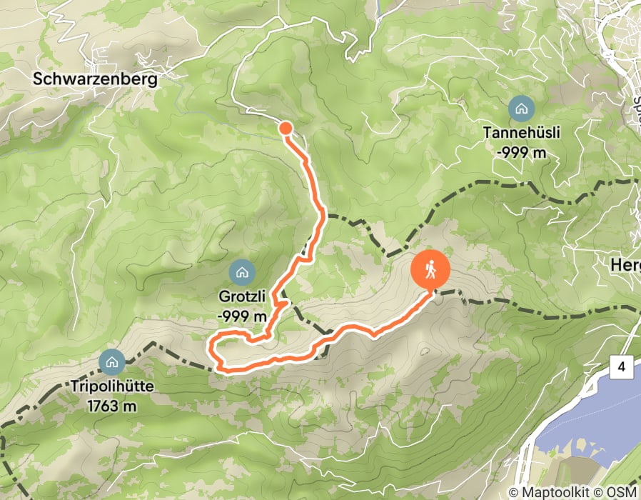 Karte der Tour