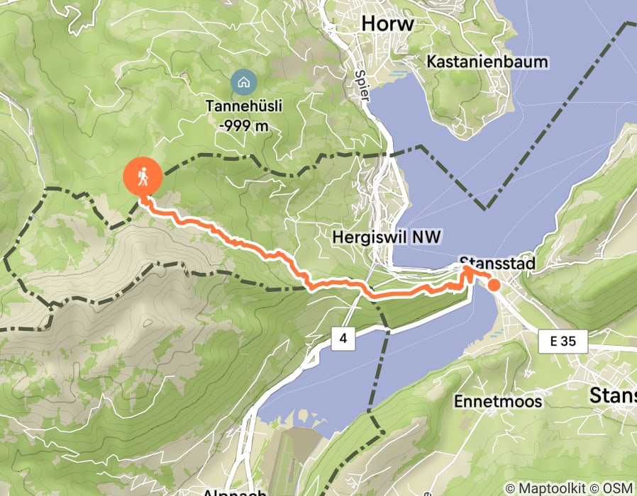 Karte der Tour