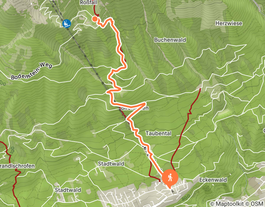 Karte der Tour