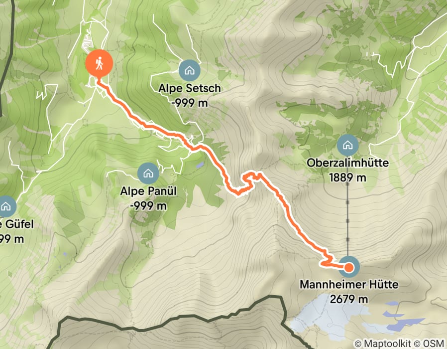 Karte der Tour