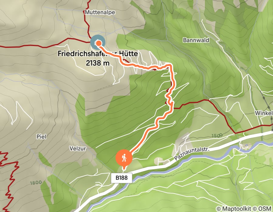 Karte der Tour
