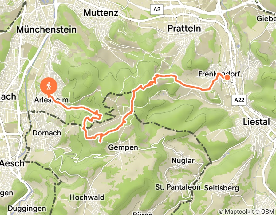 Karte der Tour