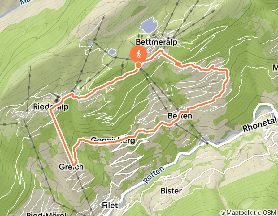 Karte der Tour