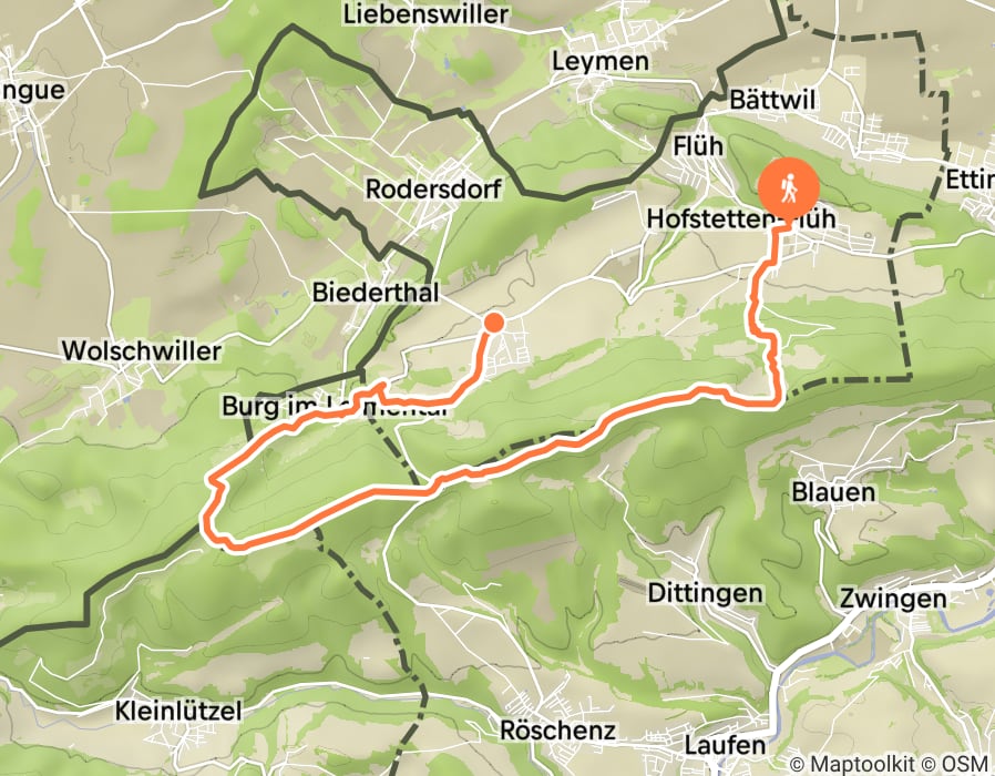 Karte der Tour