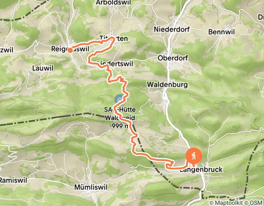 Karte der Tour