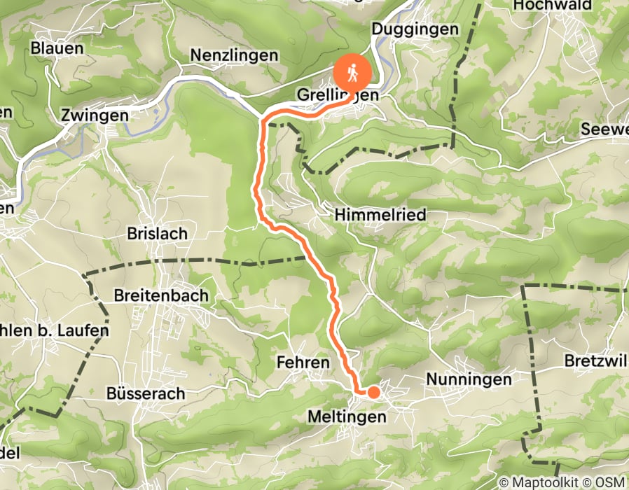 Karte der Tour