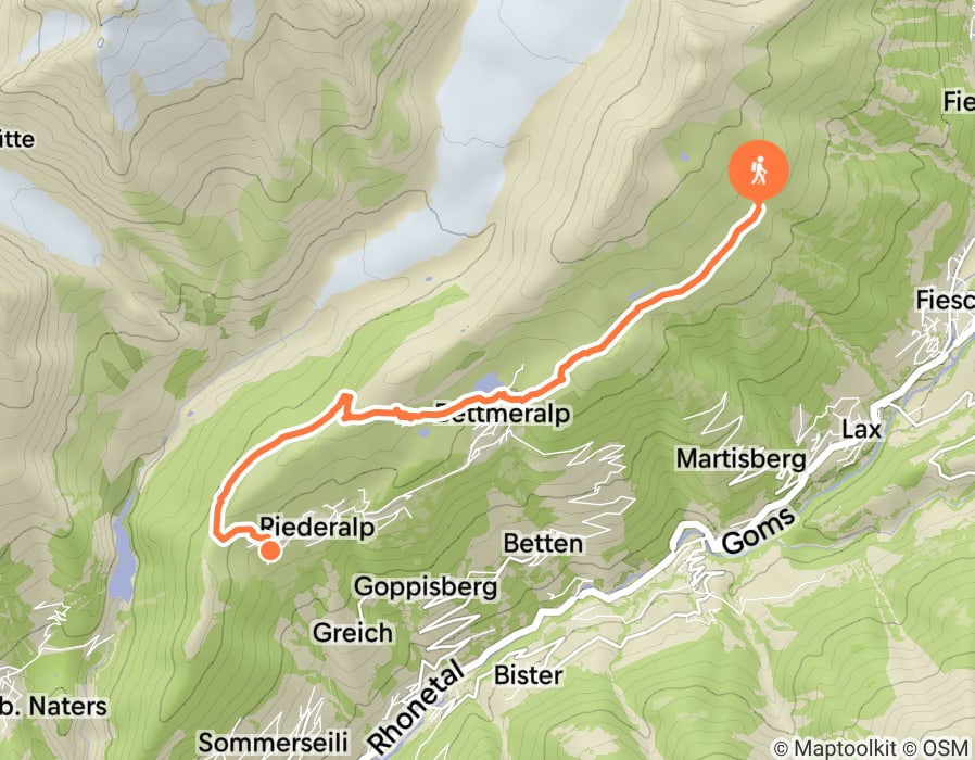 Karte der Tour