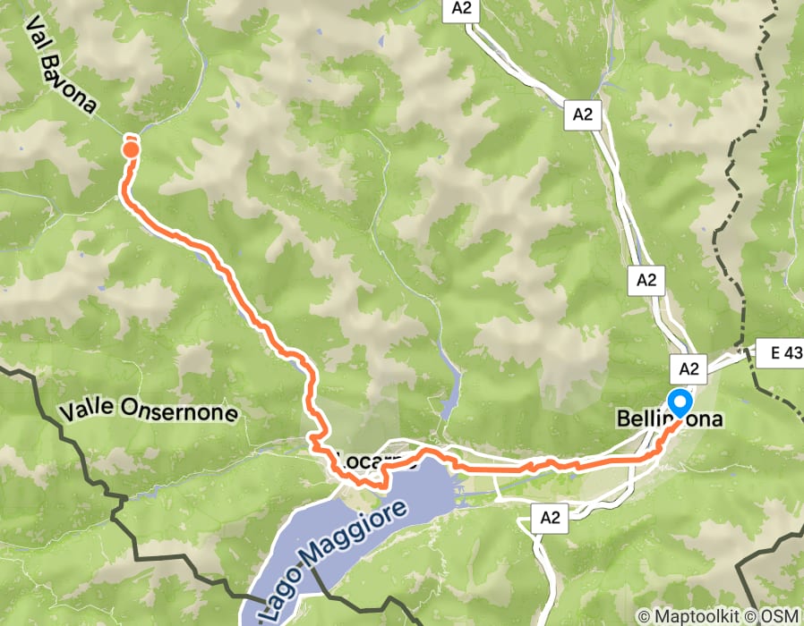 Karte der Tour