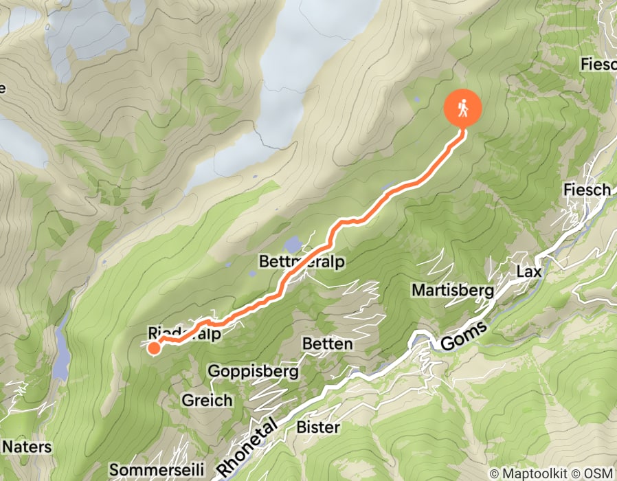 Karte der Tour