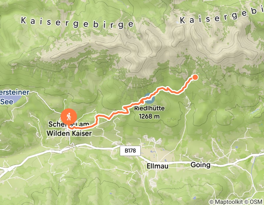 Karte der Tour