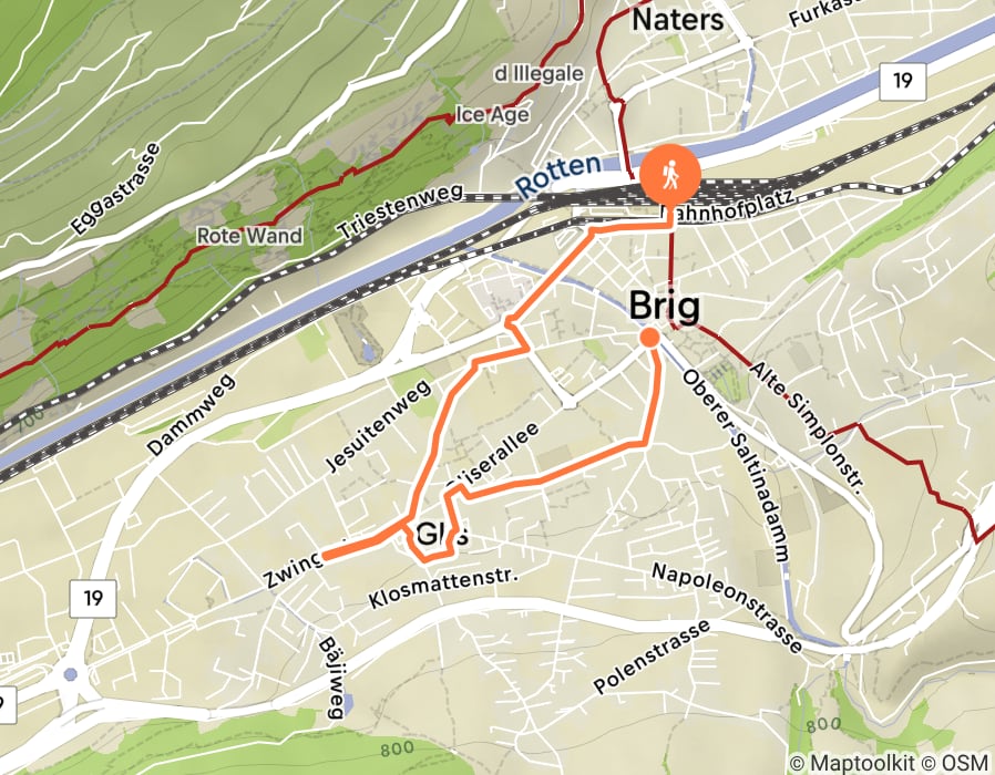 Karte der Tour