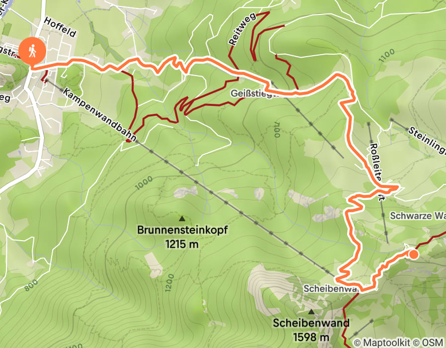 Karte der Tour