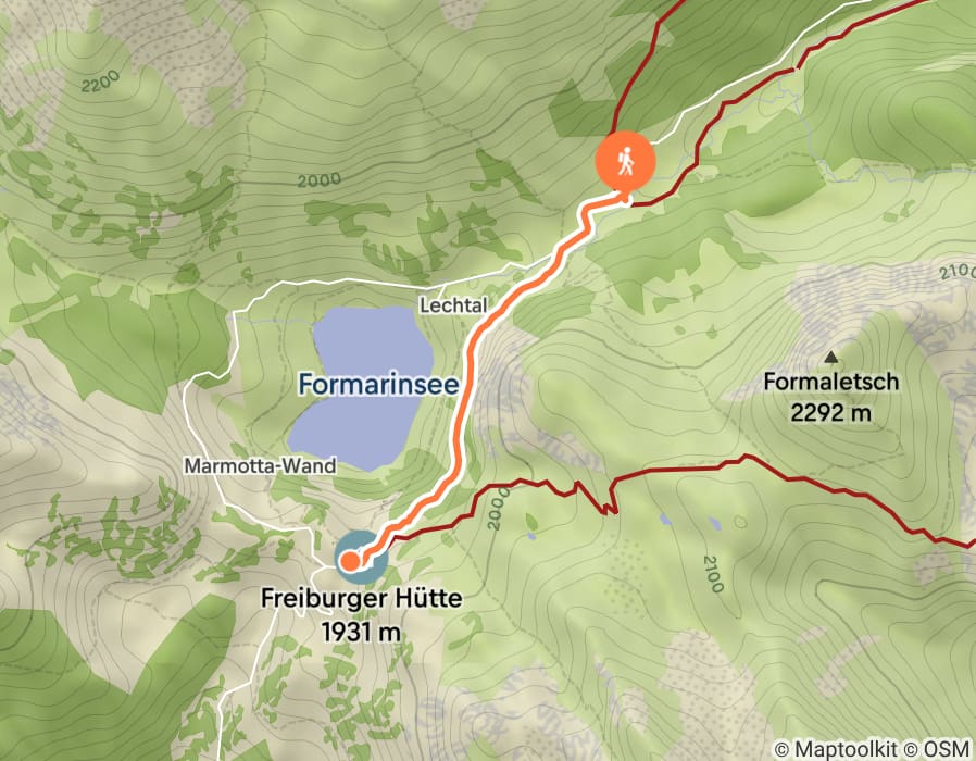 Karte der Tour
