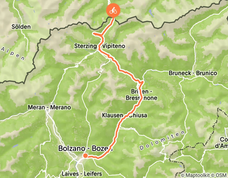 Karte der Tour