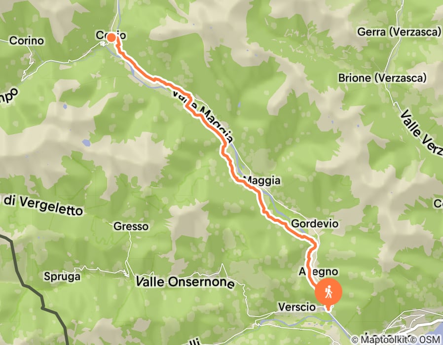 Karte der Tour