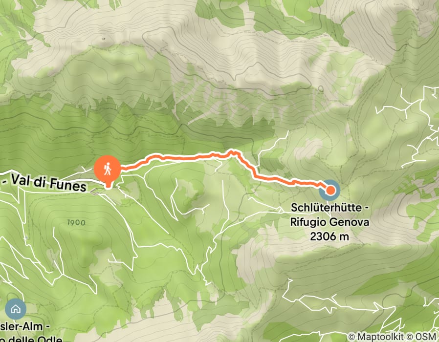 Karte der Tour