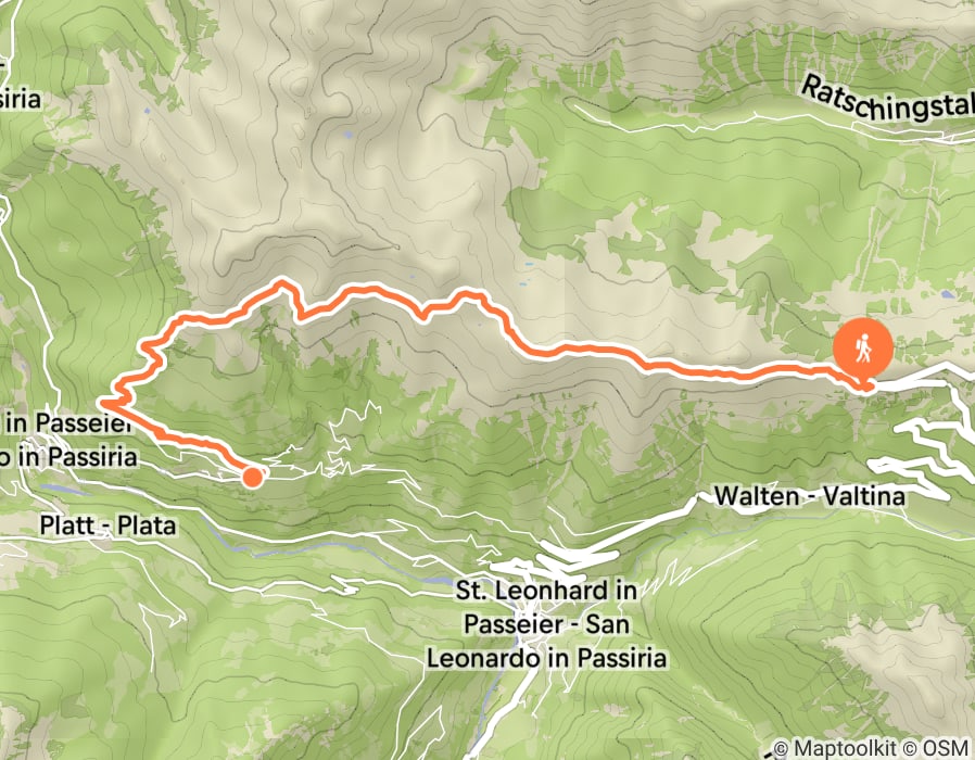 Karte der Tour