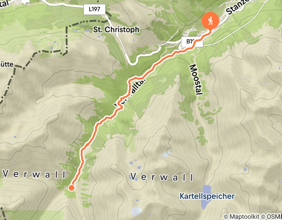 Karte der Tour