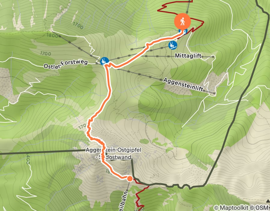 Karte der Tour