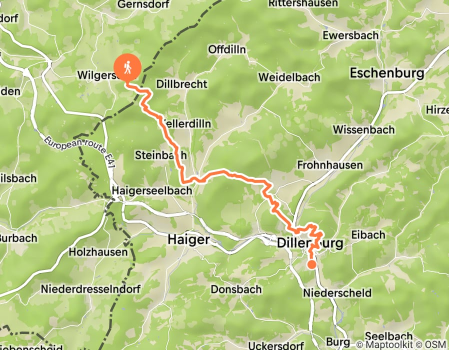 Karte der Tour