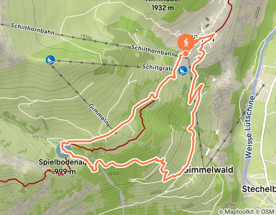 Karte der Tour