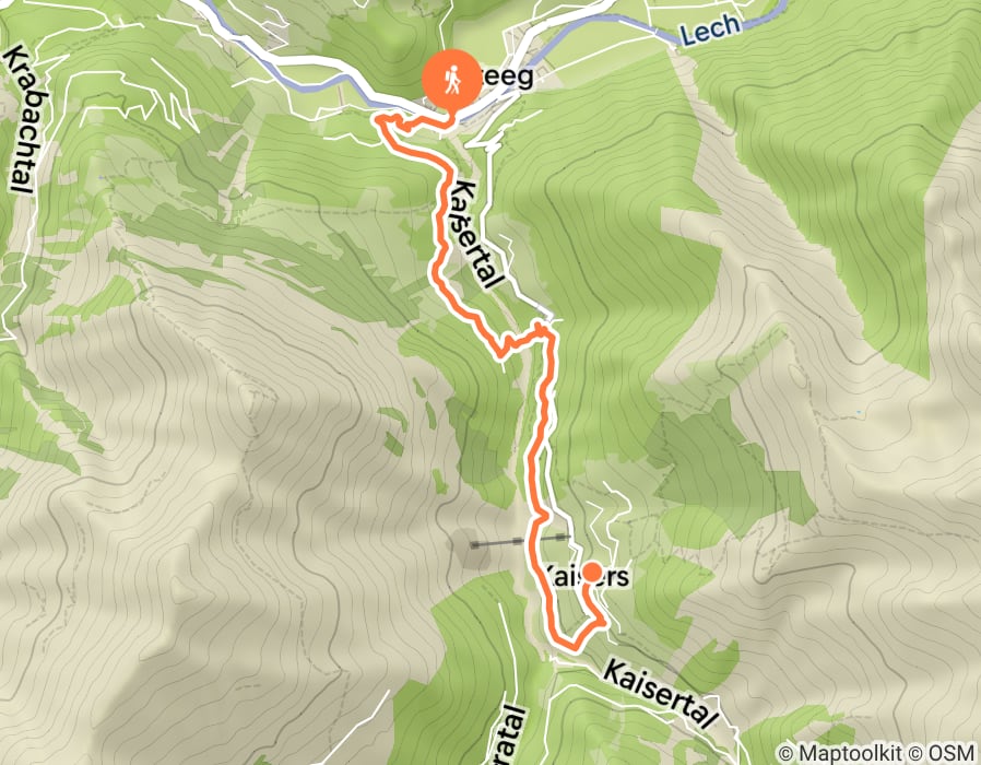 Karte der Tour
