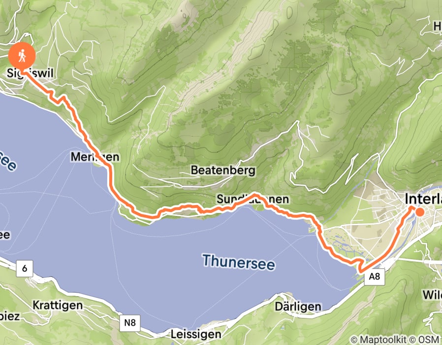 Karte der Tour