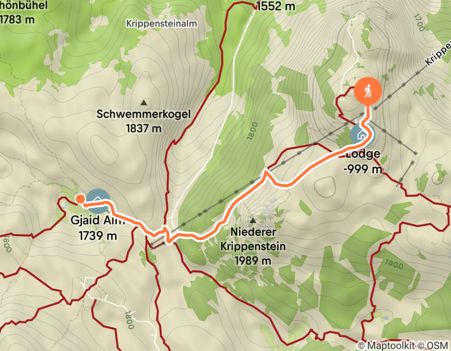 Karte der Tour