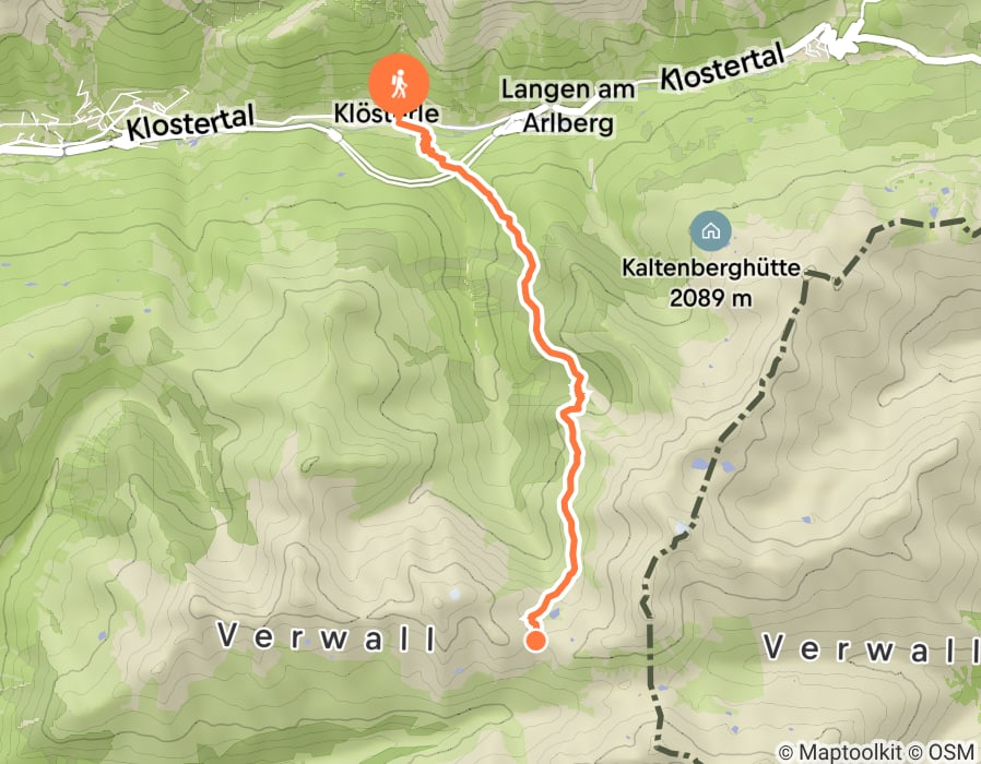 Karte der Tour