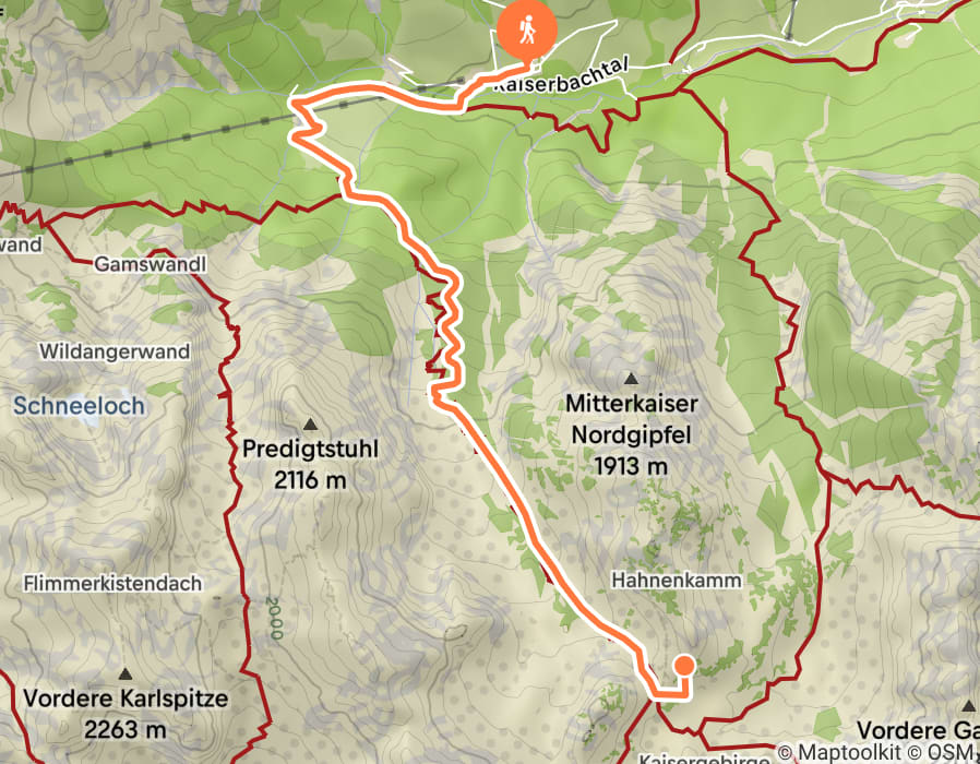 Karte der Tour