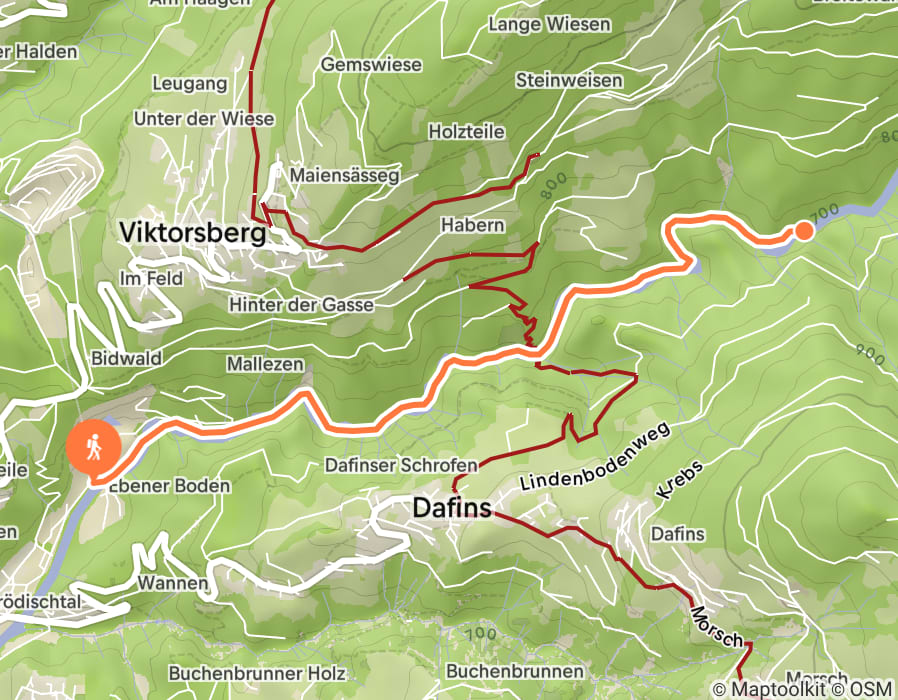 Karte der Tour