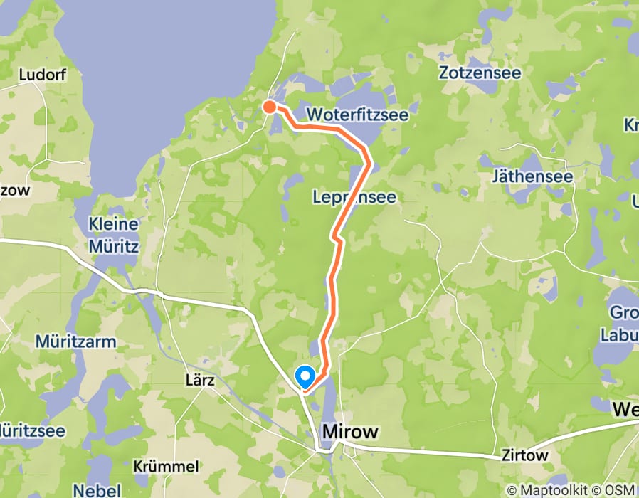 Karte der Tour