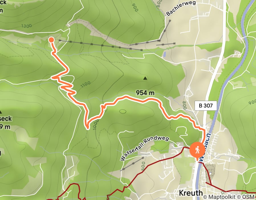 Karte der Tour