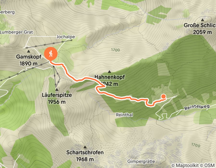 Karte der Tour