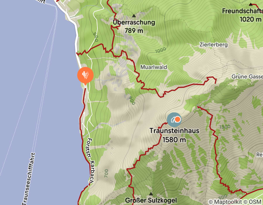 Karte der Tour