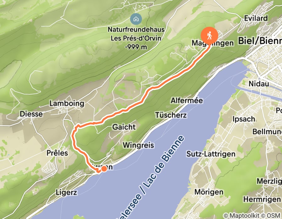 Karte der Tour
