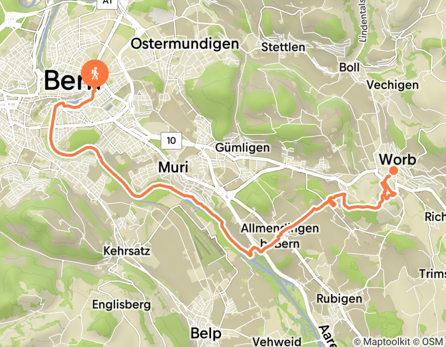 Karte der Tour