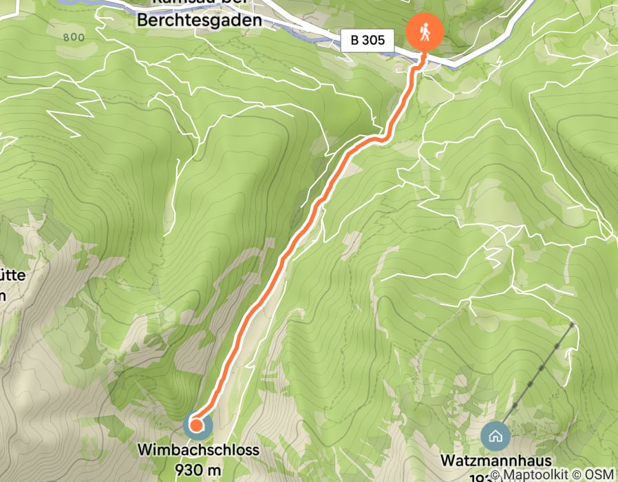 Karte der Tour