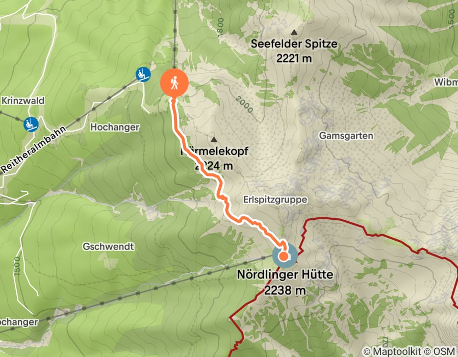 Karte der Tour