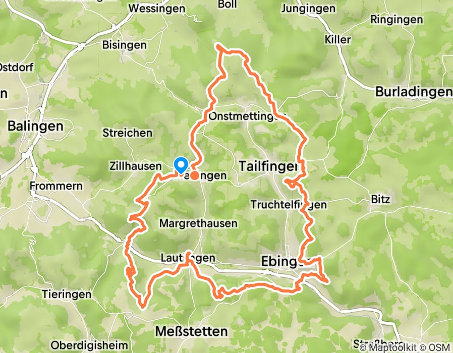 Karte der Tour