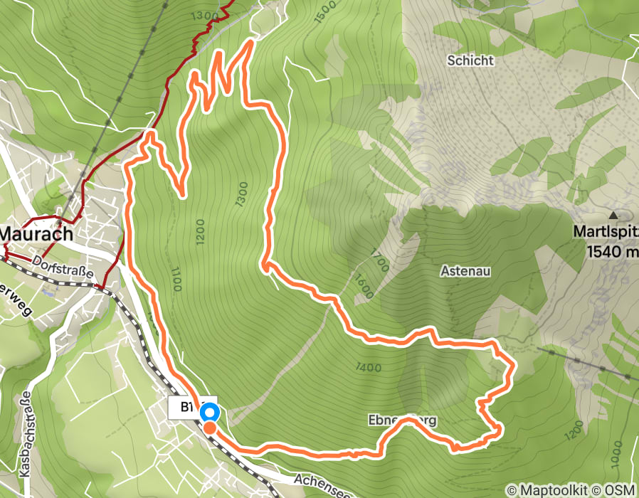 Karte der Tour
